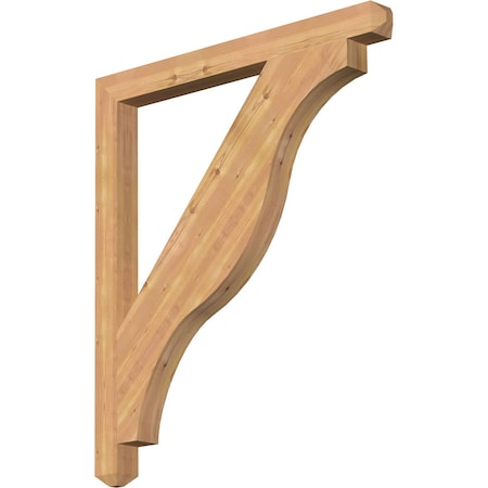 Funston Craftsman Smooth Bracket, Western Red Cedar, 3 1/2W X 42D X 48H